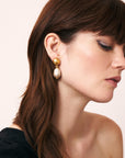 Organic Pearl Earring Champagner Pearl