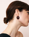 Circlet Earring Bordeaux Marble - Vanessa Baroni