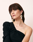 New Multi Beads Earring Pearl - Vanessa Baroni