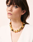 Stone Shaped Necklace Gold - Vanessa Baroni