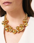 New Multi Beads Collier Gold - Vanessa Baroni