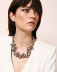 New Multi Beads Collier Silver - Vanessa Baroni