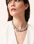 Organic Pearl Necklace Short Grey Pearl - Vanessa Baroni