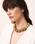 Wrapped Beads Necklace Gold Vintage - Vanessa Baroni