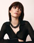 Flat Chain Necklace Ultrablack - Vanessa Baroni