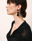 Organic Shaped Earring Matt Black - Vanessa Baroni