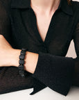 Mini Organic Shaped Bracelet Matt Black - Vanessa Baroni