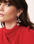 New Multi Beads Earring Silver - Vanessa Baroni