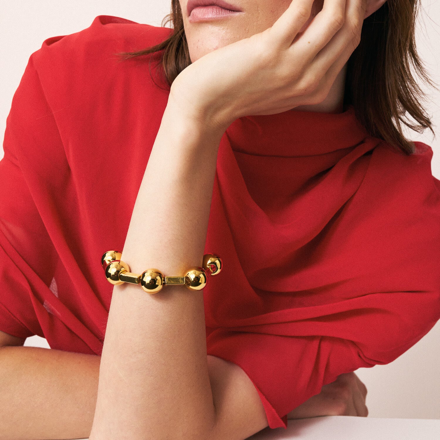 Ball Chain Bracelet Gold - Vanessa Baroni