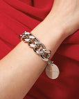 Mini Flat Chain Bracelet Silver