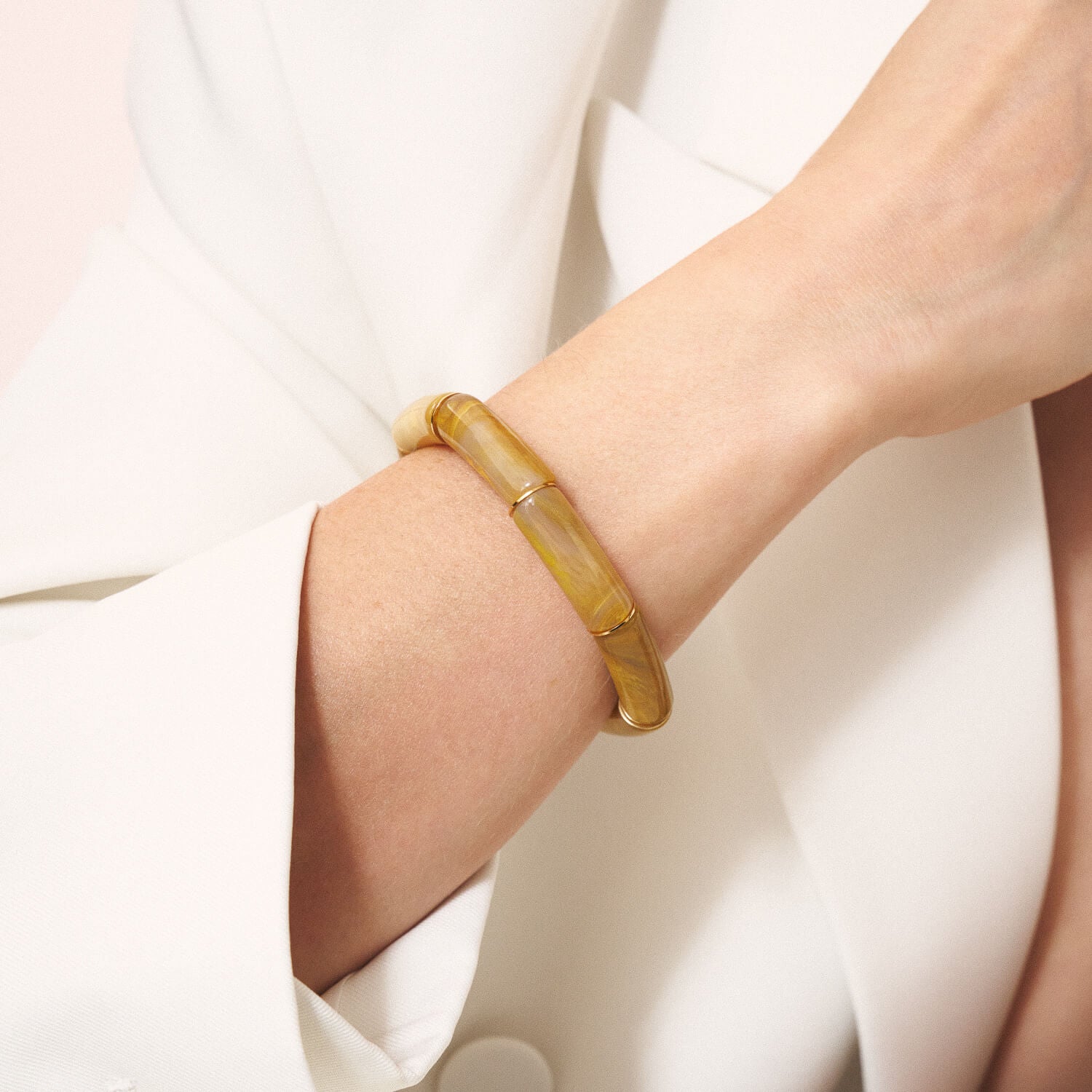 Flex Bracelet Ocher Marble - Vanessa Baroni