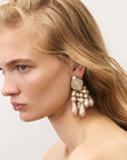 Chandelier Pearl Earring Champagner Pearl - Vanessa Baroni