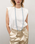 Pearl Necklace Long Grey Pearl - Vanessa Baroni