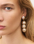 Small Beads Earring Champagner Pearl - Vanessa Baroni