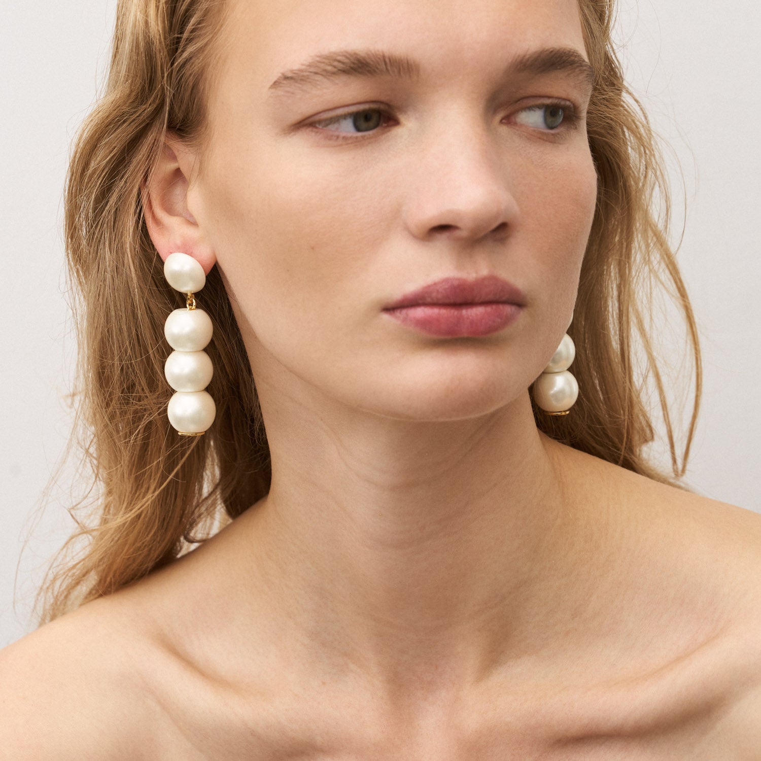 Small Beads Earring Pearl