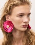 Sunflower Earring Fuchsia - Vanessa Baroni