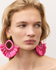 Sunray Earring Fuchsia - Vanessa Baroni