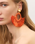 Sunray Earring Orange - Vanessa Baroni