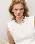 Turtle Necklace Short Silver - Vanessa Baroni