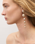 Waterfall Pearl Earring Champagner Pearl - Vanessa Baroni