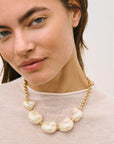 Multi Shell Necklace Pearl