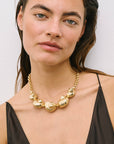 Multi Shell Necklace Gold