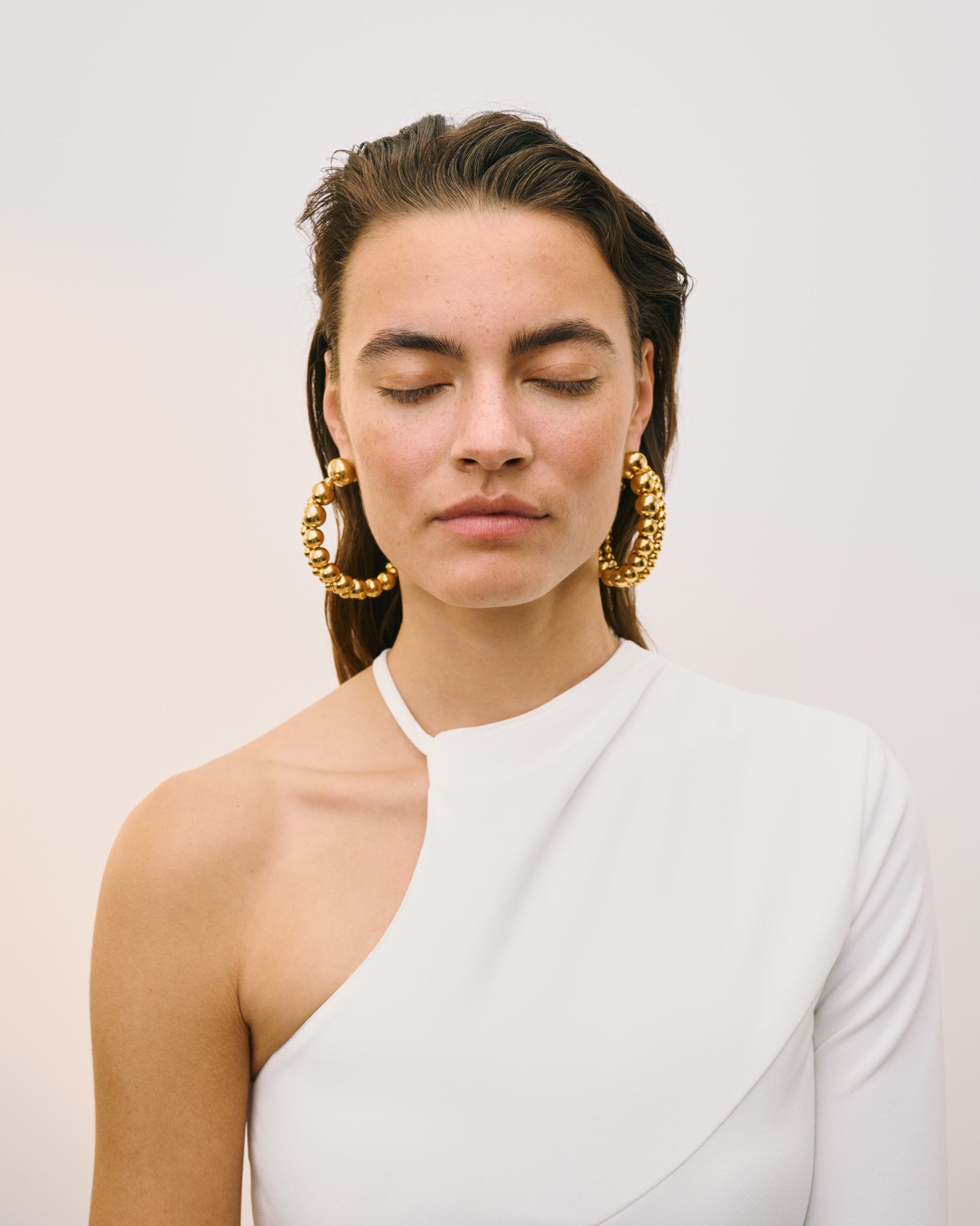 Loop Beads Earring Gold - Vanessa Baroni