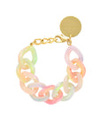 Flat Chain Bracelet Neon Rainbow - Vanessa Baroni