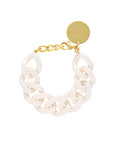 Flat Chain Bracelet Off-White - Vanessa Baroni