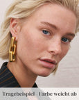 Big Tank Earring Gold - Vanessa Baroni