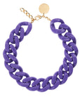 BIG Flat Chain Necklace Violet