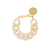 Flat Chain Bracelet Pearl Marble - Vanessa Baroni