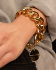 Flat Chain Bracelet Gold