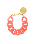 Flat Chain Bracelet Campari Orange