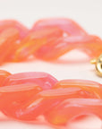 Flat Chain Bracelet Campari Orange