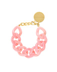 Flat Chain Bracelet Neon Pink Marble - Vanessa Baroni