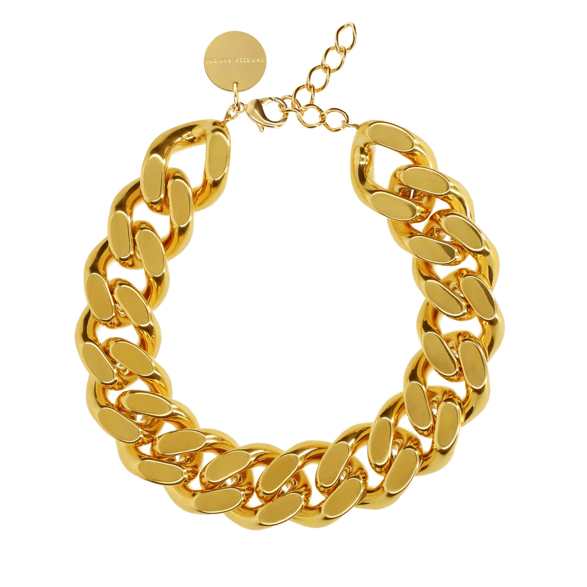 BIG Flat Chain Necklace Gold - Vanessa Baroni