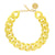 BIG Flat Chain Necklace Yellow Marble - Vanessa Baroni