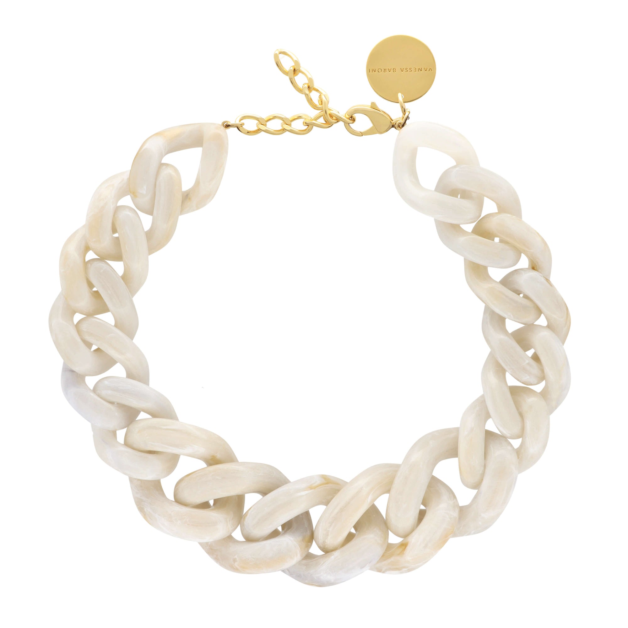 GREAT Necklace White Marble - Vanessa Baroni