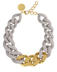 GREAT Necklace with gold - grey - Vanessa Baroni