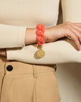 Flat Chain Bracelet Campari Orange