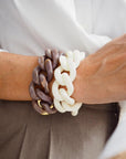 Flat Chain Bracelet Off-White - Vanessa Baroni